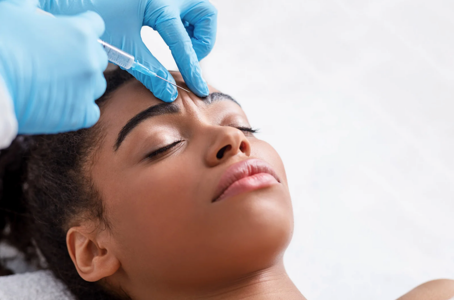 woman receiving botox treatment